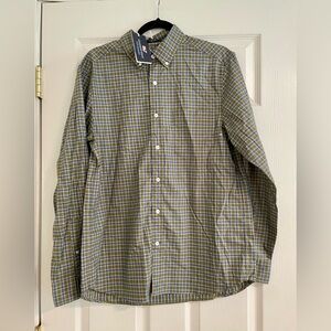 Vineyard Vines Men's On the Go Performance Green Plaid Shirt. NWT. M